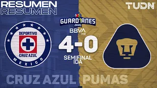 Resumen y goles | Cruz Azul 4-0 Pumas | Semifinal Ida - Guard1anes 2020 Liga BBVA MX | TUDN