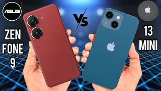 Zenfone 9 Vs Iphone 13 Mini Full Comparison | Compact Phone Race Who Wins ?