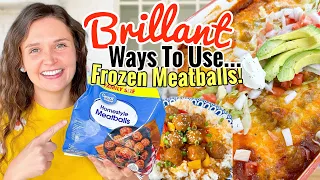 5 UNBELIEVABLE Recipes Using Frozen Meatballs! | The EASIEST Shortcut Meals | Julia Pacheco