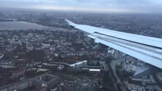 Spectacular landing during Orkan "Niklas" in Hamburg with LH2078, 31.03.2015