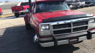 1992 Dodge Ram d350 reg cab 2wd Dually - 5.9 cummins - automatic - pretty solid truck - 249k miles