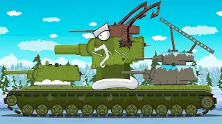 KV-6 Monstrous Krampus: Cartoons about tanks