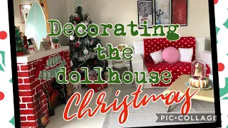 Decorating the AG Dollhouse for Christmas