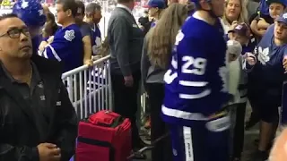 Maple Leafs walk off between periods vs Montreal @ ricoh coliseum - September 25, 2017