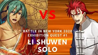 [FGO] Battle in New York 2020 - Challenge/Exhibition Quest -Rice Balls Chain-Store 1- Li Shuwen Solo