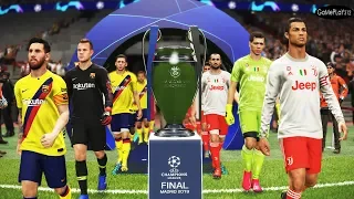 Juventus vs Barcelona - Final UEFA Champions League UCL - Messi vs Ronaldo - PES 2019