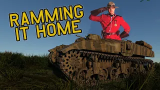 RAMMING IT HOME - M4A5 in War Thunder - OddBawZ