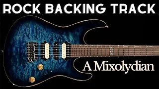 Rock Guitar Backing Track - A Mixolydian