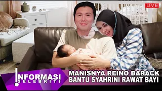 Manis.... Reino Barack Bantu Syahrini Rawat Bayi Mungil Kebahagian Jadi Orang Tua