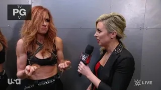 Becky Lynch Backstage