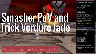 Smasher Sunset Training Ground Lab 16 with Verdure Jade +200% Goddess Heraldy (Tips and Trick)