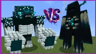 [1vs1] War titan warden vs Warden titan - Minecraft mob battle - titan mobs in Minecraft