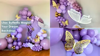 Lilac Butterfly Magic: Your Dream Backdrop | DIY | Tableclothsfactory.com