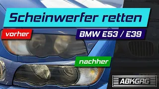 BMW MATTE Scheinwerfer - retten mit Colormatic Set | Vergilbte Scheiben E53 E39 | Illegal aber gut!