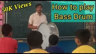 How to play Bass Drum in National anthem/ राष्ट्रगान में बेस ड्रम कैसे बजाया जाता हैं।