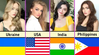Most Beautiful Women From Different Countries | Comparison In 2024