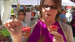 Copper hummingbird feeders