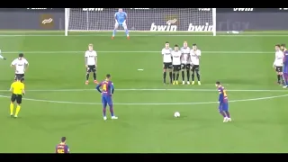 Lionel Messi Free-kick goal vs Valencia😍