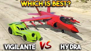 GTA 5 ONLINE : VIGILANTE VS HYDRA (CAR VS JET)
