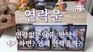 타로- 연락운 탈탈털기, 속마음, 만약 내가하면? 연락 올까? 언제? 연락 없는 이유