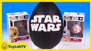GIANT PLAY DOH EGG SURPRISE OPENING! Star Wars Surprise Egg & Toys Kids Video