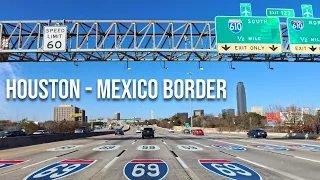 6 hours from Houston to Brownsville on the US/Mexico border! Drive with me on a Texas highway!