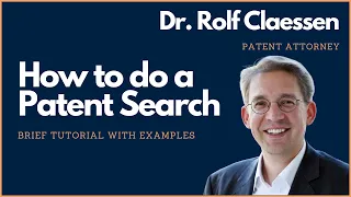 How to do a Patent Search? Brief Patent Search Tutorial - #rolfclaessen