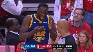 GSW vs Rockets - INTENSE - Final Minutes - Game 6 - NBA Playoffs 2019