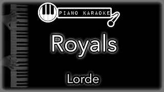 Royals - Lorde - Piano Karaoke Instrumental