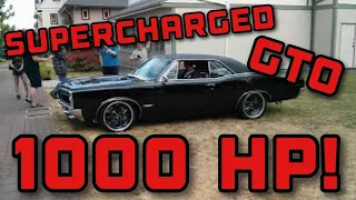 1000HP GTO! Franken Goat Leaving car show with young kid along for a ride!