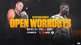 Tyson Fury vs Francis Ngannou | OPEN WORKOUTS