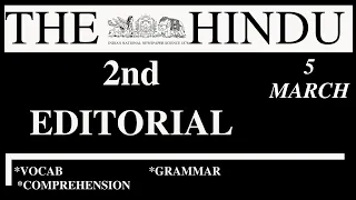 5 MARCH 2021 | The Hindu Newspaper Analysis | Current affairs 2021 | The Hindu Second Editorial