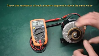 How to test an electric motor.