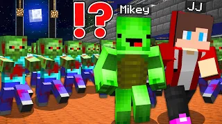 JJ and Mikey ESCAPE From ZOMBIE SCHOOL - in Minecraft Challenge (Maizen JJ Mikey)