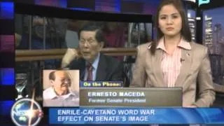 NewsLife Interview: Ex-Sen. Ernesto Maceda - on Enrile-Cayetano word war effect on senate's image