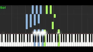 Caruso (Pianoforte) Piano Midi Tutorial Accordi Synthesia