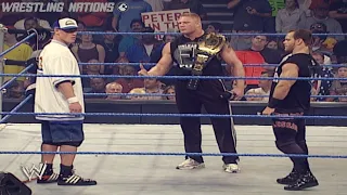 John Cena Brock Lesnar and Chris Benoit Segment on Smackdown