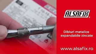 Dibluri metalice expandabile pentru beton Alsafix. Inel de expandare din Inox A4