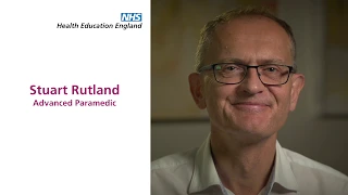 Stuart Rutland, Advanced Paramedic in Urgent and Emergency Care. Clinical Fellow HEE