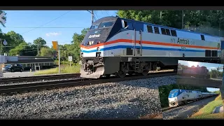 Early Morning railfanning: Amtrak Carolinian 80, Unknown Amtrak Piedmont and Amtrak HU Unit 145