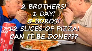 Can 2 brothers sample pizza in each of NYC's 5 boros in one day?