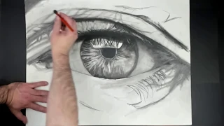 How To Draw A Photo Realistic Eye - Time Lapse