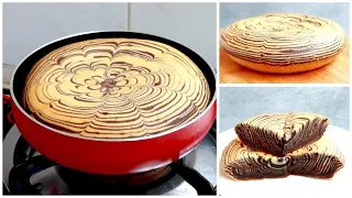 Zebra Cake Recipe In Regular Sauce Pan | Yummy Chocolate and Vanilla Cake | Zebra Cake Without Oven