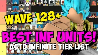 The NEW BEST Infinite Mode Units in ASTD (OFFICIAL TIER LIST - REGULAR INFINITE MODE)