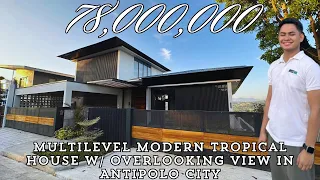 House Tour 60 | Multilevel Modern Tropical House w/ Overlooking View in Antipolo City