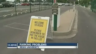 Campus parking issues causing problem near Regis