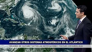 Jueves 14 septiembre | Incremento significativo de los aguaceros y descargas en República Dominicana