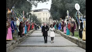 Ilham Aliyev and Mehriban Aliyeva attend the public festivities on the occasion of Novruz Holiday