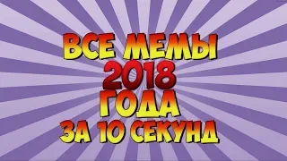 ВСЕ ПОПУЛЯРНЫЕ МЕМЫ 2018 ГОДА ЗА 10 СЕКУНД