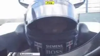 Kimi Räikkönen crash at Nürburgring 2005 at the last lap